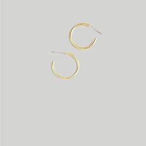 Madewell small gold colored hoop earrings